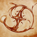 "Ornamental Coffee" features coffee spilling out of a cup and forming beautiful geometric shapes.