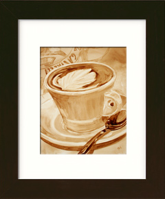 Framed Coffee Art Example