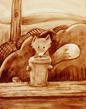 Coffee Time Mr Fox